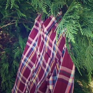 Button up long sleeve plaid Boys